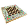 Persian Inlaid Wooden Marquetry Chess Board Model Naghashi