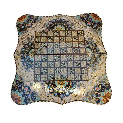 Persian Marquetry Chess Board Model Sina