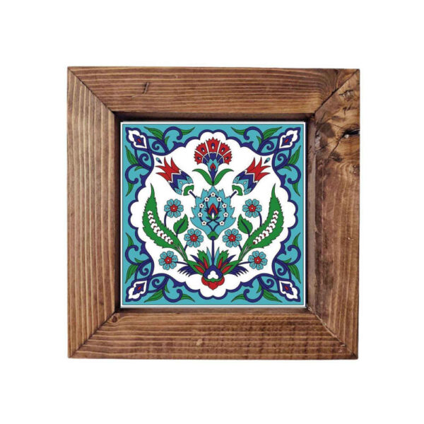 Decorative Persian Framed Ceramic Tile - Fakher