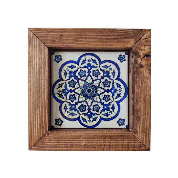 Decorative Persian Framed Ceramic Tile - Ramoon