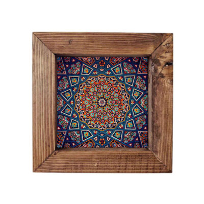 Decorative Persian Framed Ceramic Tile – Sonati