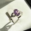 Purple Amethyst Silver Ring For Women Mana