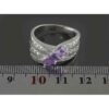 Purple Amethyst Silver Ring For Women Nastaran