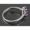 Purple Amethyst Silver Ring For Women Zarif
