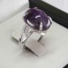 Purple Amethyst Silver Ring For Women Daam