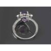 Purple Amethyst Silver Ring For Women Delbar