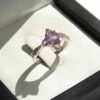 Purple Amethyst Silver Ring For Women Sara