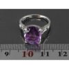 Purple Amethyst Silver Ring For Women Mahshid
