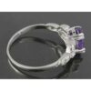 Purple Amethyst Silver Ring For Women Nazanin