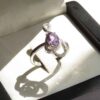 Purple Amethyst Silver Ring For Women