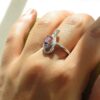 Purple Amethyst Silver Ring For Women