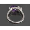 Purple Amethyst Silver Ring For Women Mehrnaz