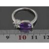 Purple Amethyst Silver Ring For Women Mehrnaz