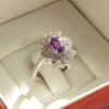 Purple Amethyst Silver Ring For Women Sarvenaz