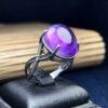 Purple Amethyst Silver Ring For Women