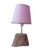 Rustic Wooden Log Table Lamp Handcrafted Fantasy