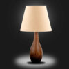 Set of 2 Accent Wooden Table Lamp Handcrafted Safa