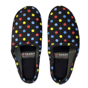 Soft Black Women’s Slippers Model Polka Dots