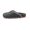 Soft Gray Women's Felt Slippers – Elegant and Comfortable
