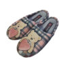 Soft Gray Women’s Slippers Model Teddy Bear