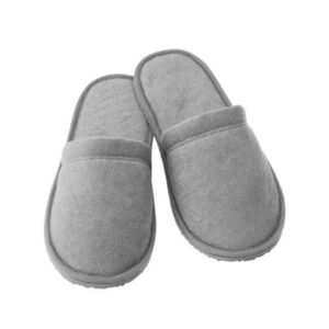 Soft Gray Women’s Plush Slippers Model Vanil