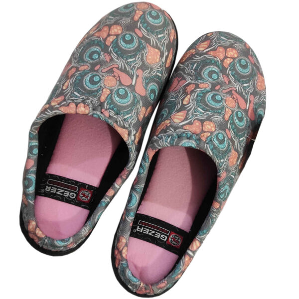 Soft Gray Women’s Slippers Model Owl