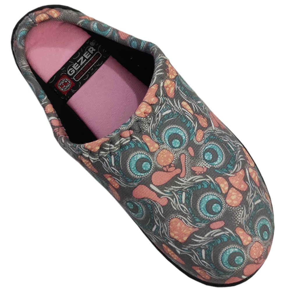 Soft Gray Women’s Slippers Model Owl