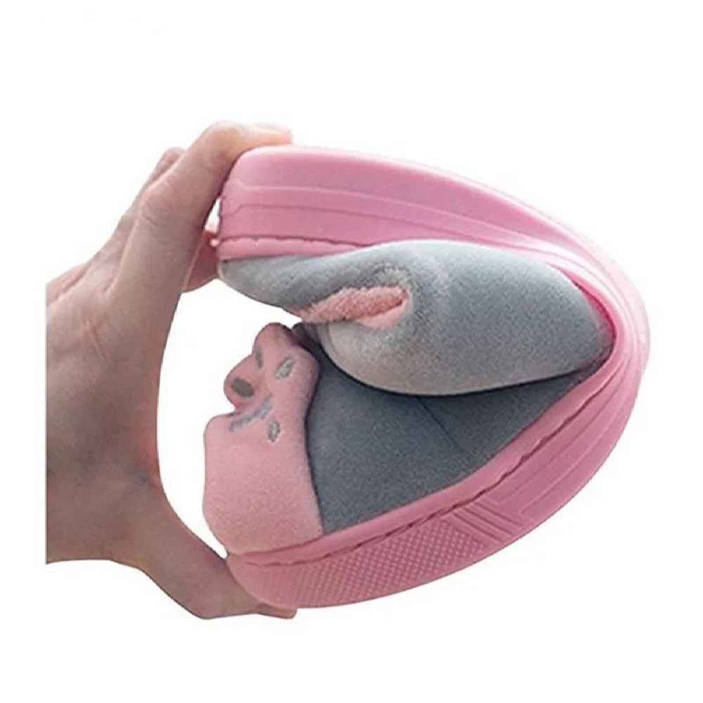 Soft Women’s Plush Slippers Model Cat