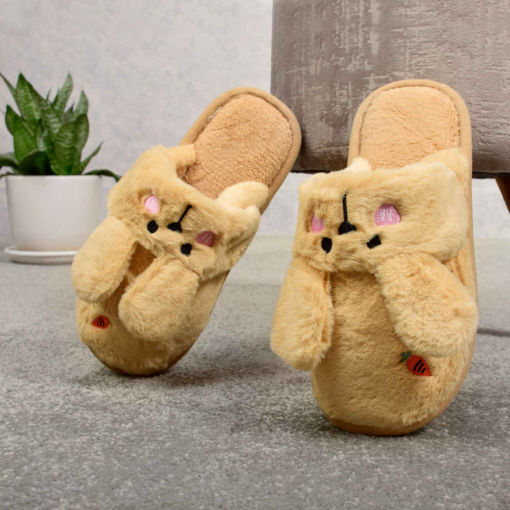 Soft Women’s Plush Slippers Model Rabbit