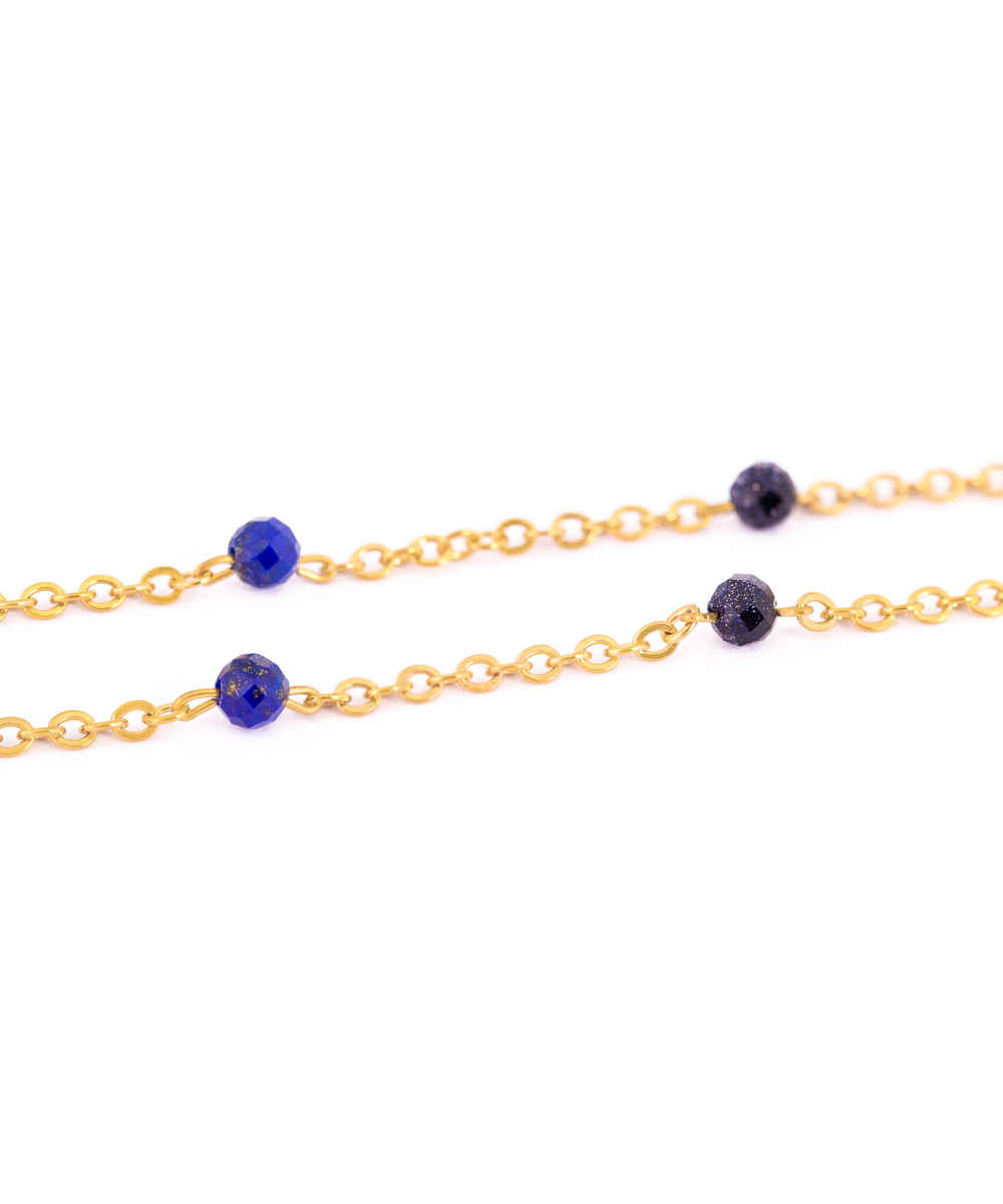 Persian Gold Plated Necklace for Women Janan with Evil Eye