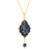 Persian Gold Plated Necklace for Women Minimalist Ocean