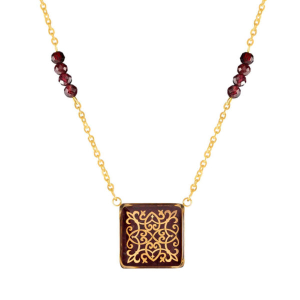 Persian Gold Plated Necklace for Women Artistic Toranj