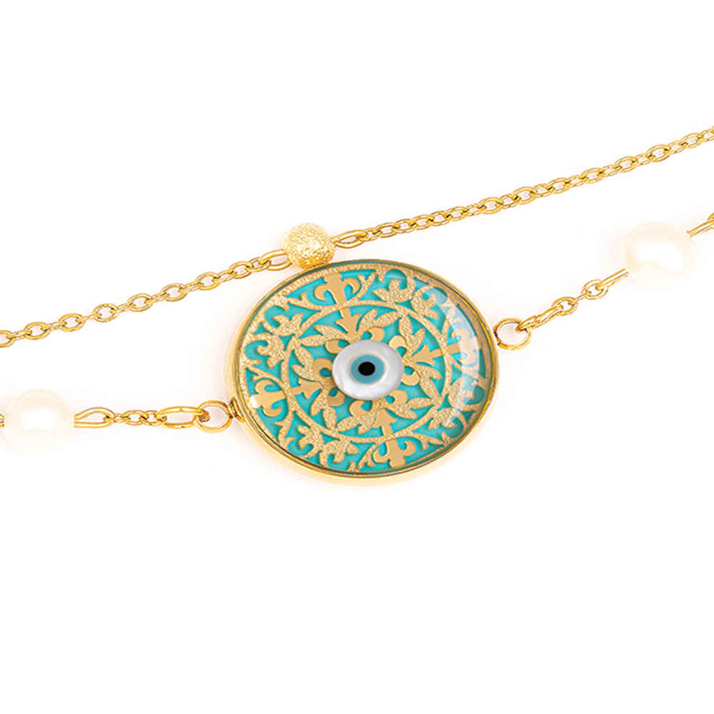 Persian Beaded Bracelet for Women – Cheshm Nazar Design