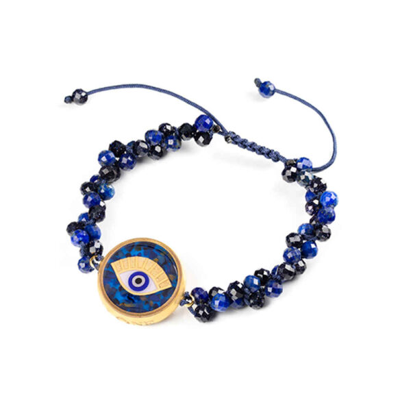 Persian Beaded Bracelet for Women – Blue Jaanan