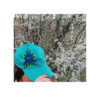 Women's Blue Embroidered Cap - Model Ronika