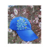 Women's Blue Embroidered Cap - Model Sara