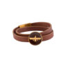 Persian Leather Bracelet for Men and Women - Farvahar