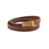 Persian Leather Bracelet for Men and Women - Farvahar