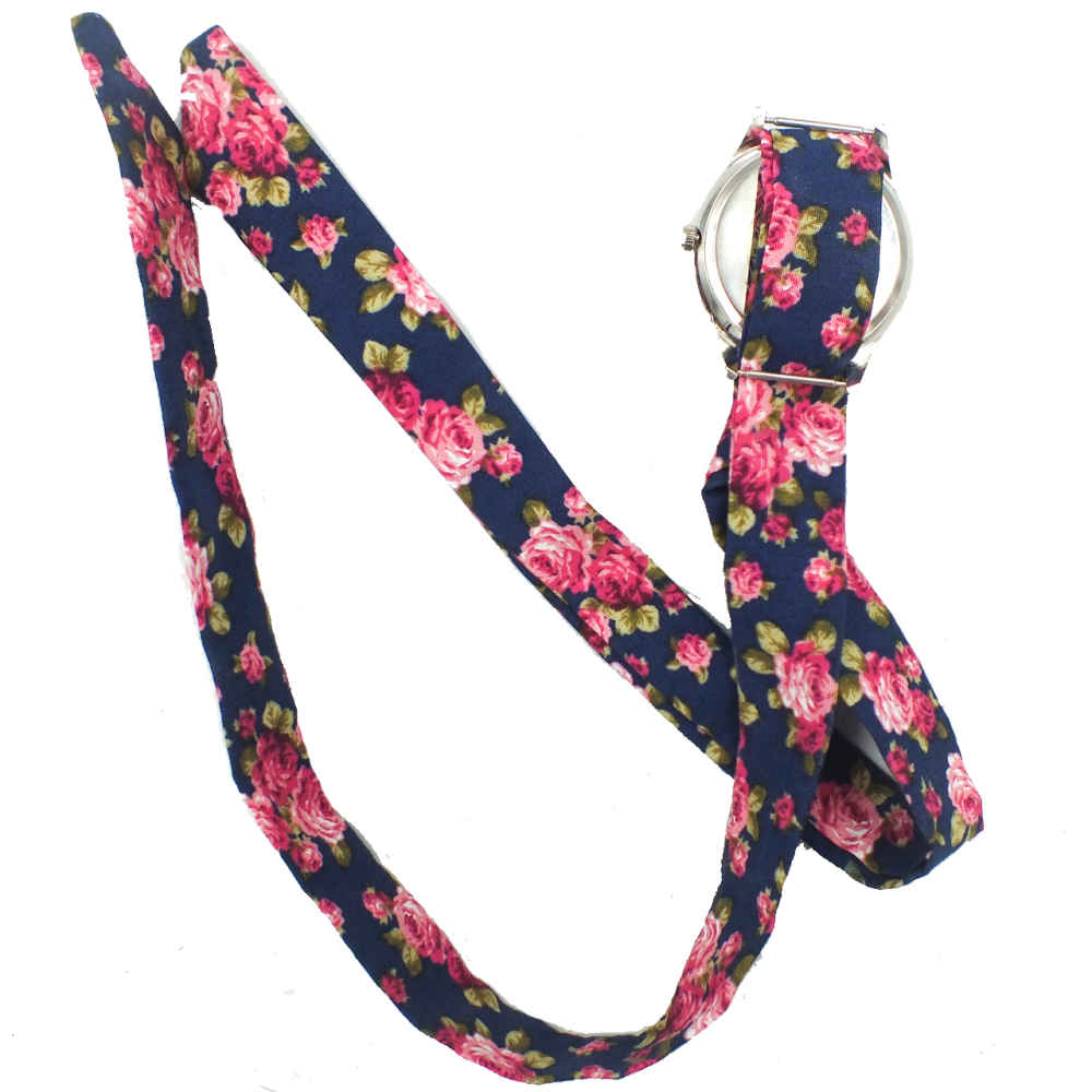 Women’s Floral Liberty Boho Fabric Tie Scarf Watch – Dream Catcher