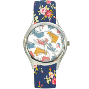 Women's Floral Fabric Strap Watch Model HodaWomen's Floral Fabric Strap Watch Model Hoda