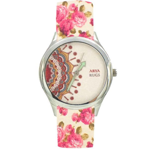 Women’s Floral Liberty Bohemian Fabric Tie Scarf Watch – Panah