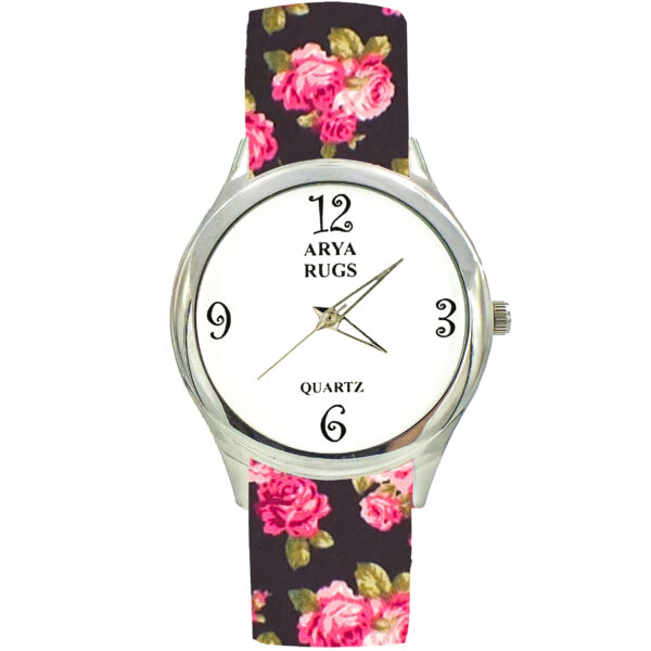 Women’s Floral Liberty Boho Fabric Tie Scarf Watch – Raz