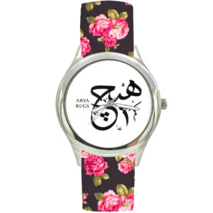 Women's Floral Fabric Strap Watch Model Roya