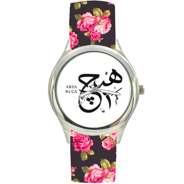 Women’s Floral Bohemian Fabric Tie Scarf Watch – Persian Calligraphy Hich