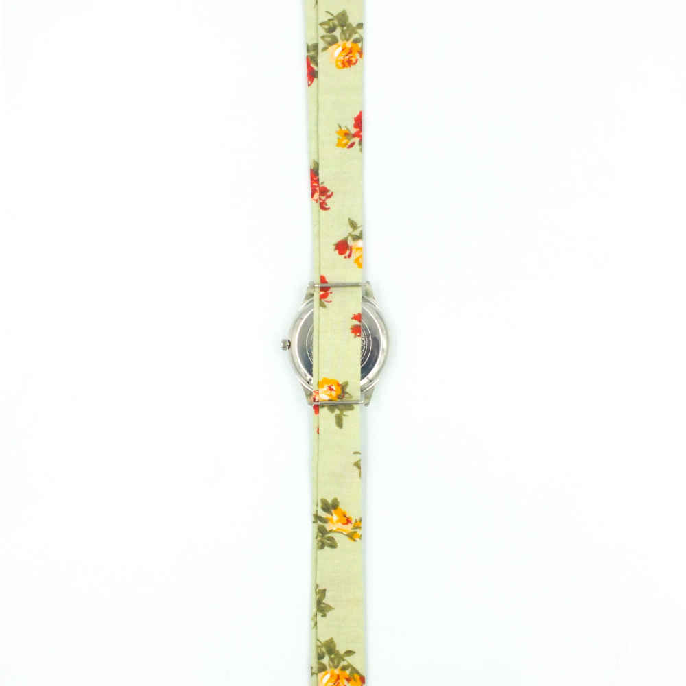 Women’s Floral Bohemian Fabric Tie Scarf Watch – Persian Calligraphy Nashavad Fash