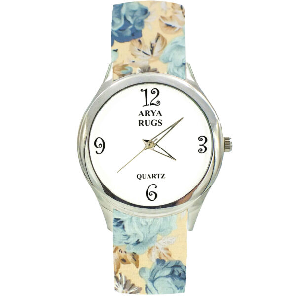 Women’s Floral Liberty Bohemian Fabric Tie Scarf Watch – Aram