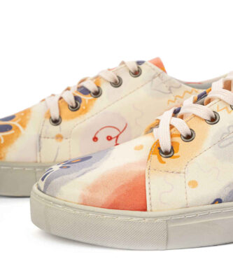 Graffiti Print Sneakers – Women’s Chic Casual Shoes Model Alice