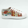 Graffiti Print Sneakers - Women's Chic Casual Shoes Model Cartoon