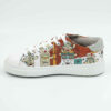 Graffiti Print Sneakers - Women's Chic Casual Shoes Model Cartoon
