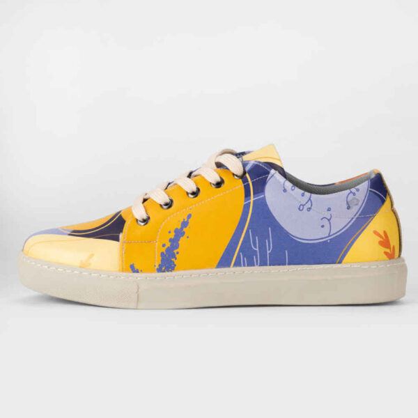 Graffiti Print Sneakers - Women's Chic Casual Shoes Model Dream